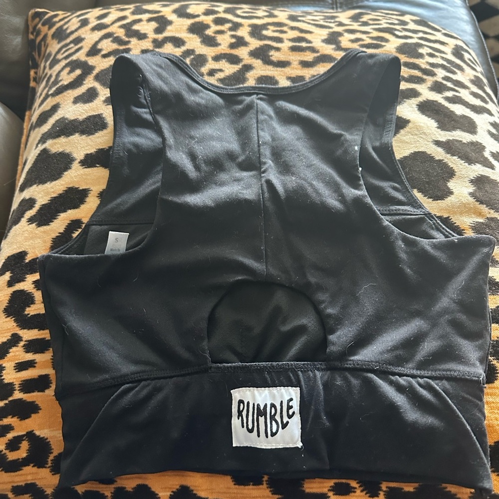 Rumble Black Sports Bra